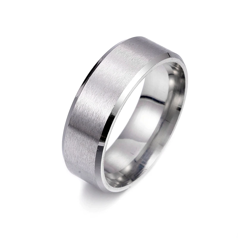 Модное простое кольцо из нержавеющей стали, Крутое кольцо, ювелирные изделия,, вечерние, подарок, дешевая цена,, кольцо - Цвет основного камня: Silver