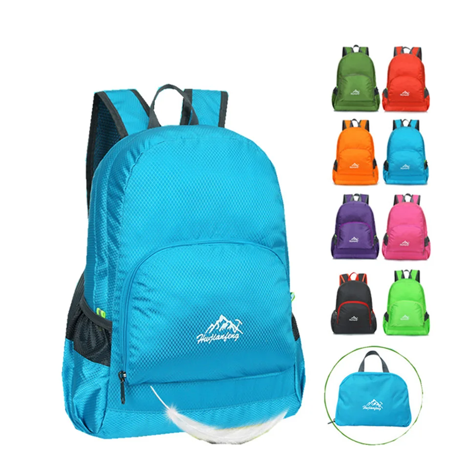 Портативный складной рюкзак уличные спортивные в стиле унисекс сумка сверхлегкий водонепроницаемый походный рюкзак складная дорожная сумка рюкзаки