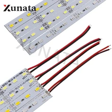 5/10/20 штук DC12V 0,25 м/0,5 м белый/теплый белый/красный/зеленый/синий Алюминий светодиодный бар 5730 5630 жесткий полосу светильник