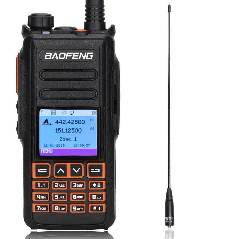 Baofeng DM-X gps запись Dual Band Dual Time slot уровня 1 и 2 Tier II DMR цифровой/аналоговый обновление DM-1702 цифровой иди и болтай Walkie Talkie - Цвет: add na-771 antenna