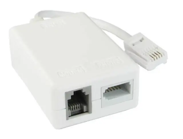 ADSL/ADSL2 + микрофильтр широкополосный интернет фильтр сплиттер с кабелем|Модемы| |