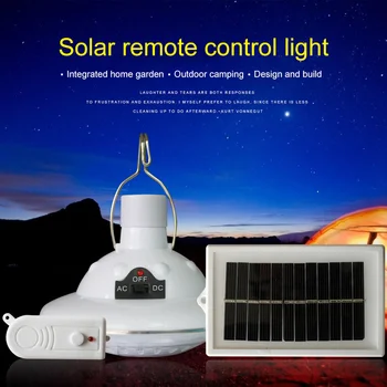 

Solar Powered Remote Control LED Round Remote Control Hanging Lamp Split Remote Control Lamp Rechargeable Tent Emergency Light