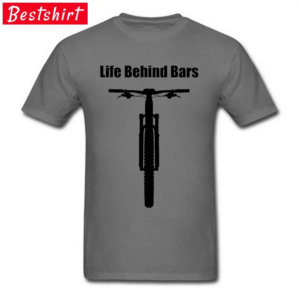Life-Behind-Bars-Mountain-Bike Tops Tees NEW YEAR DAY Crew Neck All Cotton Men's T-shirts Funny Clothing Shirt 2018 New Fashion Life-Behind-Bars-Mountain-Bike carbon