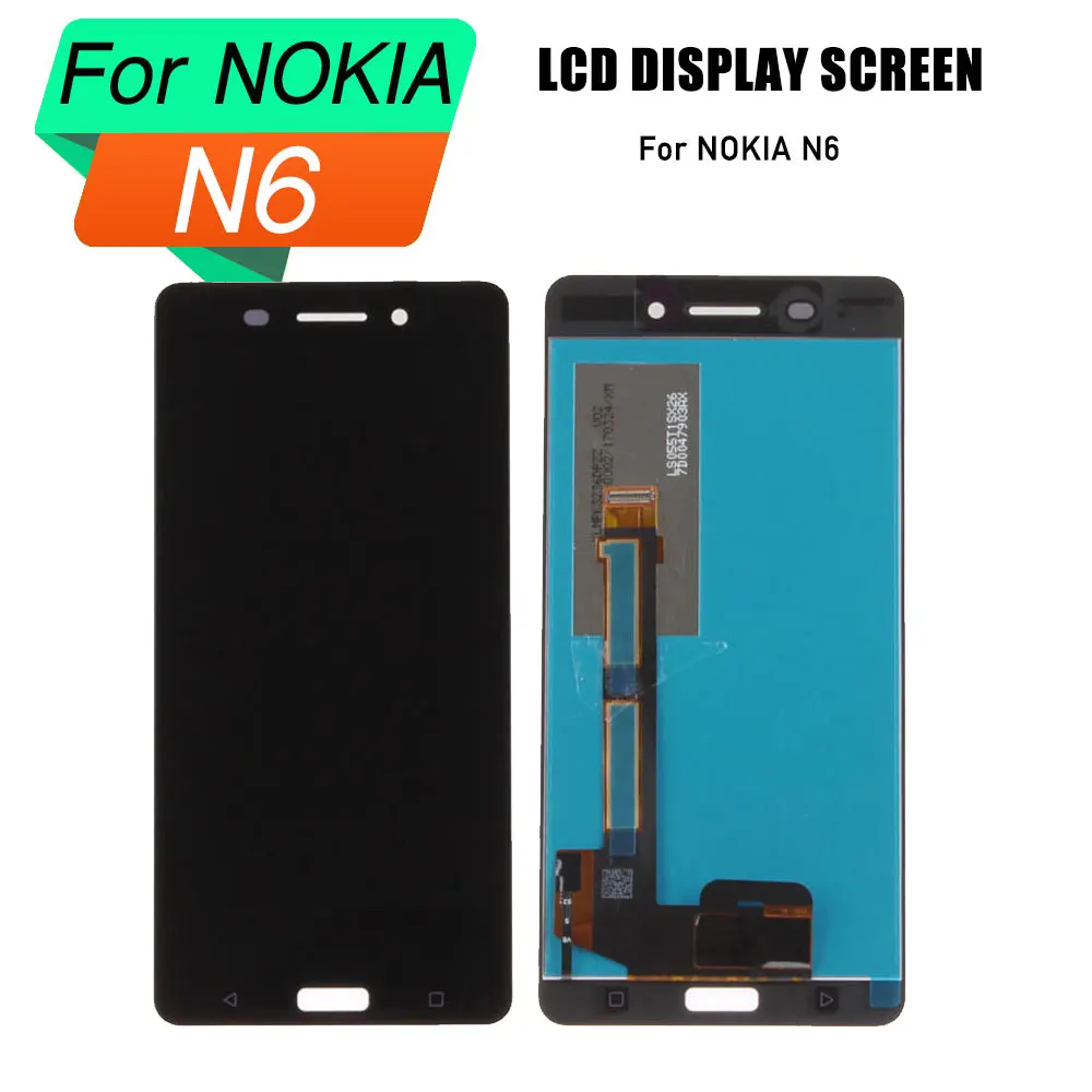 

high quality lcd screen for nokia 6 display touch screen assembly for nokia 6 screen lcd digitizer TA-1000 TA-1003