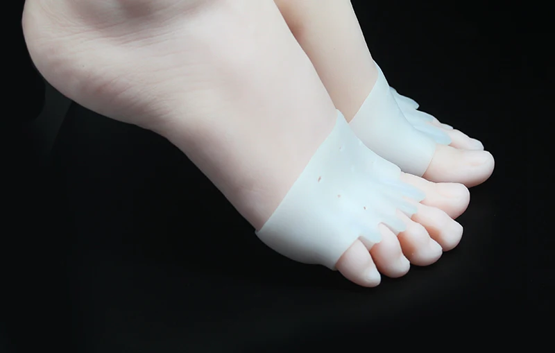 1 пара силиконовые соты Forefoot Pad обувь на высоком каблуке Pad бандаж на палец сепараторы Hallux вальгусной ортопедические силикагелевые стельки