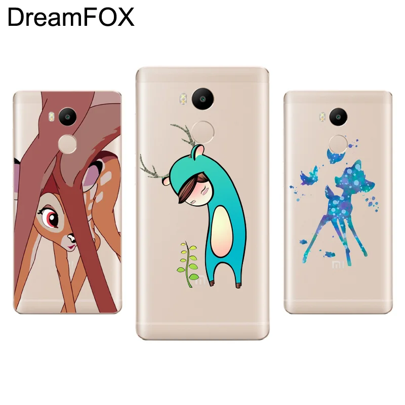 DREAMFOX L315 Bambi Soft TPU Silicone Case Cover For Xiaomi Redmi Note 3 4 5 Plus 3S 4A 4X 5A Pro Global |