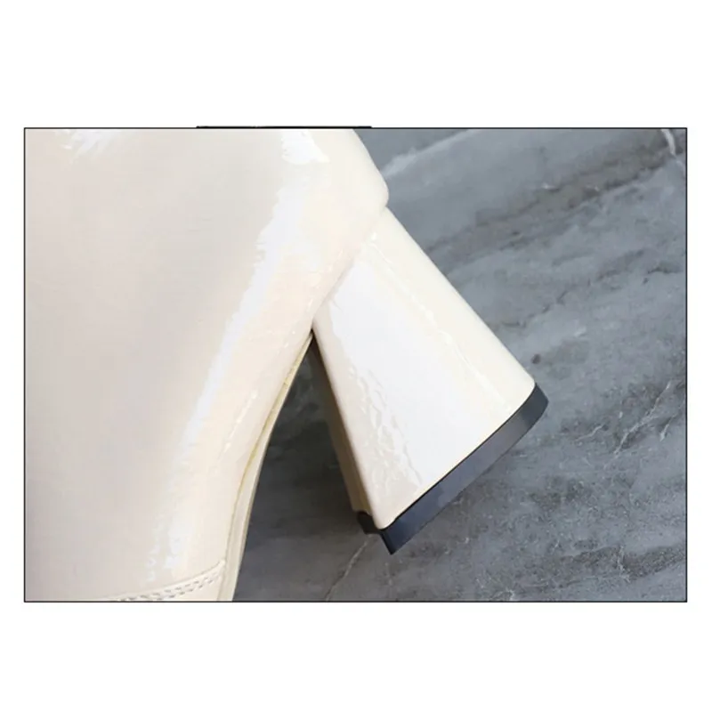 Skup Xiaying uśmiech Hot sprzedaż kobiety botki internetowe gwiazdy styl Pointed Toe solidne buty damskie moda na co dzień do szycia buty z zamkiem błyskawicznym