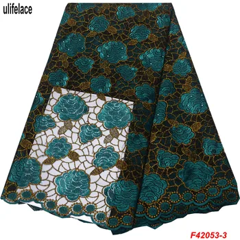 

Latest Soft Tulle Mesh Lace Fabric Top Sale African Lace Fabric Embroidered Nigerian Lace Fabrics For Every Dress F4-2053