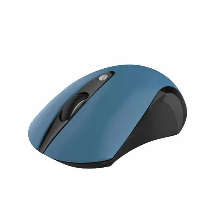 SeenDa 2.4G Wireless Mouse Slient Button Optical Mice for Laptop Noiseless Vertical Mouse for PC Computer - Color: Blue