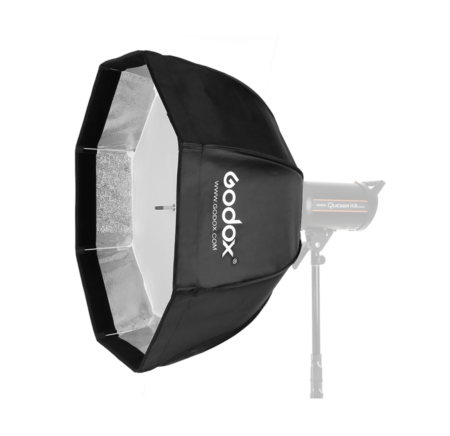 Godox 120 см Зонт удобный портативный восьмиугольный Зонт софтбокс для студийной вспышки с креплением Bowen