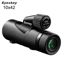 Eyeskey 10x42 Монокуляр с полным многослойным покрытием Bak4 призма оптика телескоп водонепроницаемый Монокуляры на открытом воздухе Кемпинг Охота прицелы