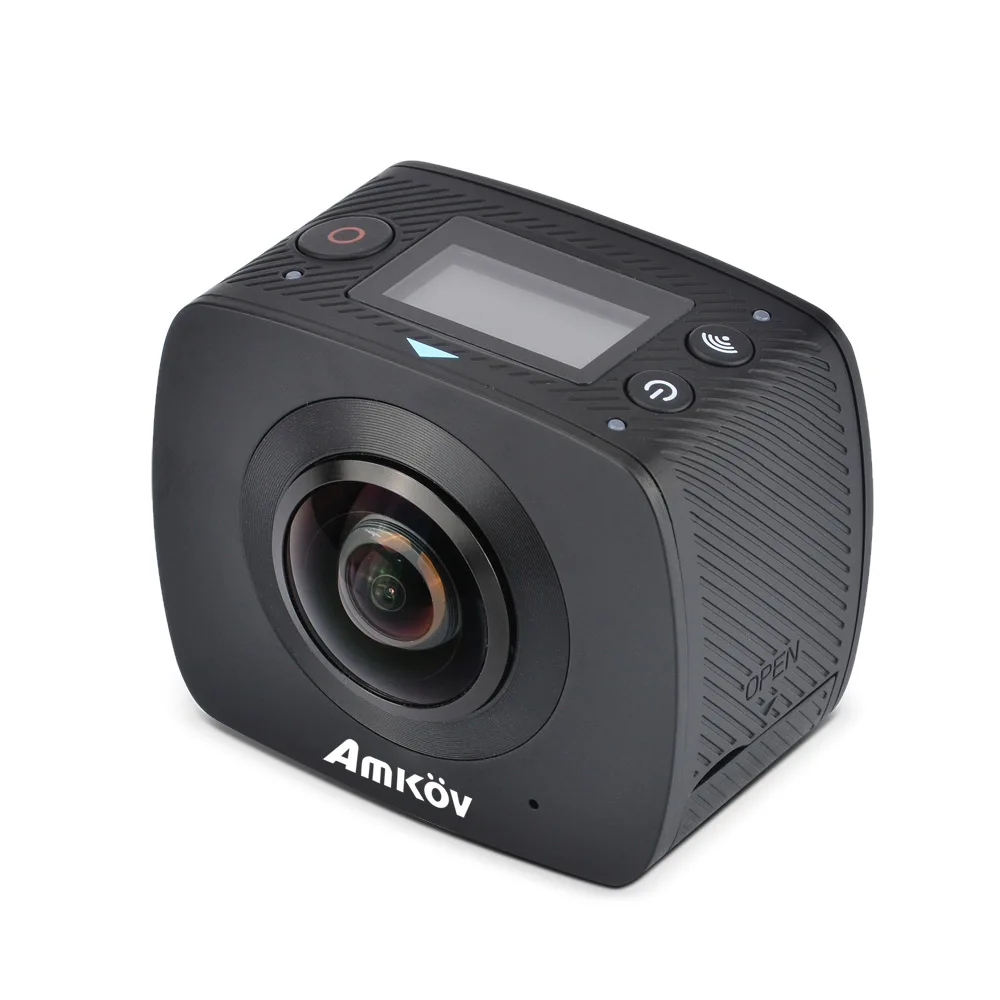 Оригинальный AMKOV AMK200S Беспроводной 360 градусов Панорама CMOS Двойной объектив Экшн