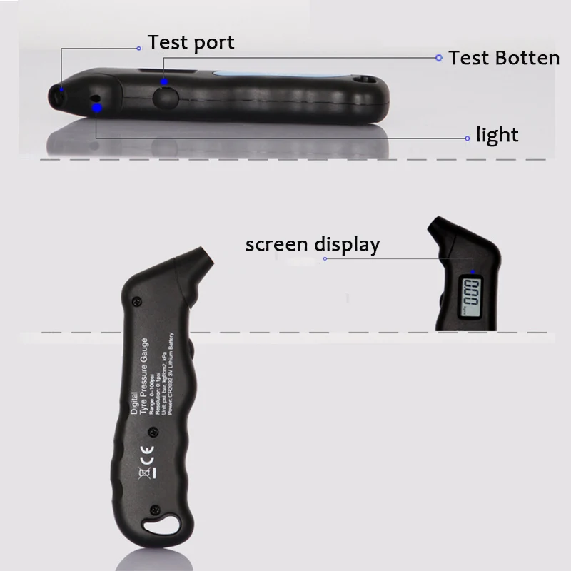 Цифровой автомобильный шиномонтажный манометр, измеритель давления воздуха, ЖК-дисплей, манометр, барометры, тестер для автомобиля, грузовой автомобиль, мотоцикл, велосипед