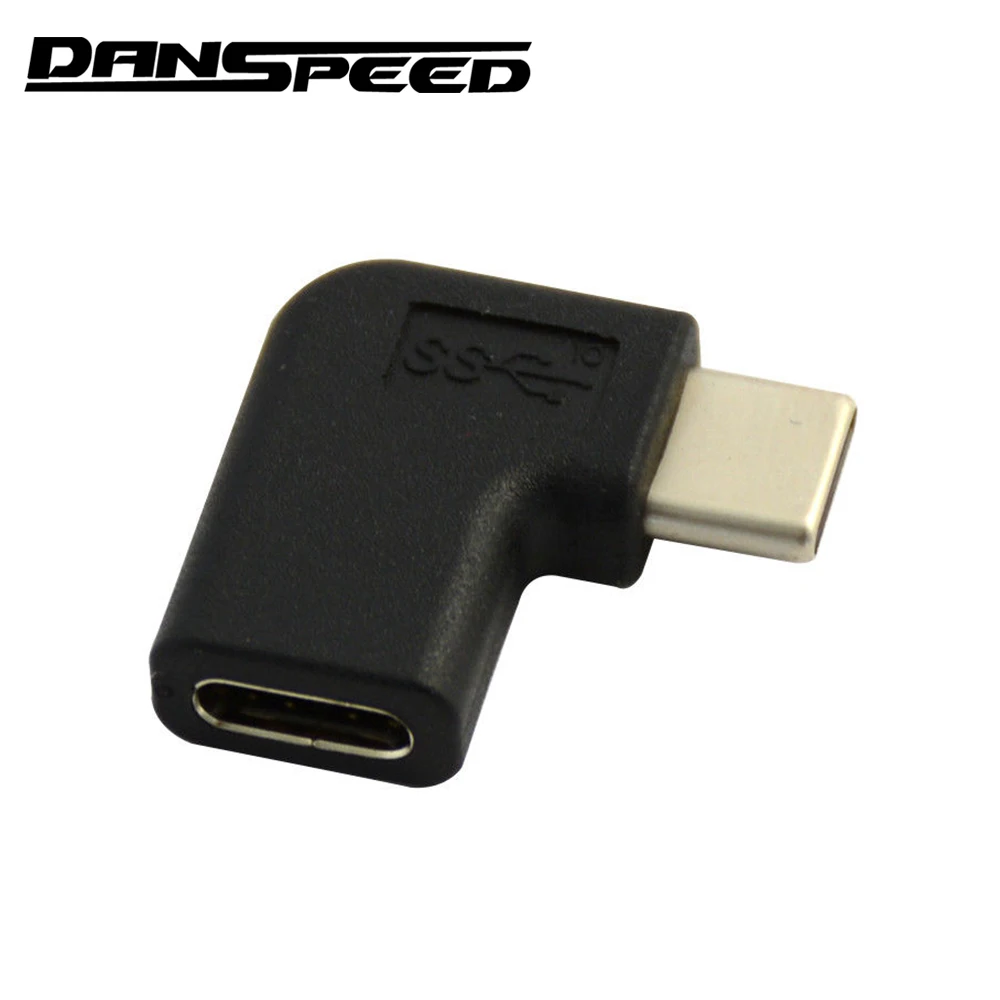 DANSPEED USB 3,1 Тип C Женский до 90 градусов угол Мужской адаптер конвертер Разъем USB-C адаптеры