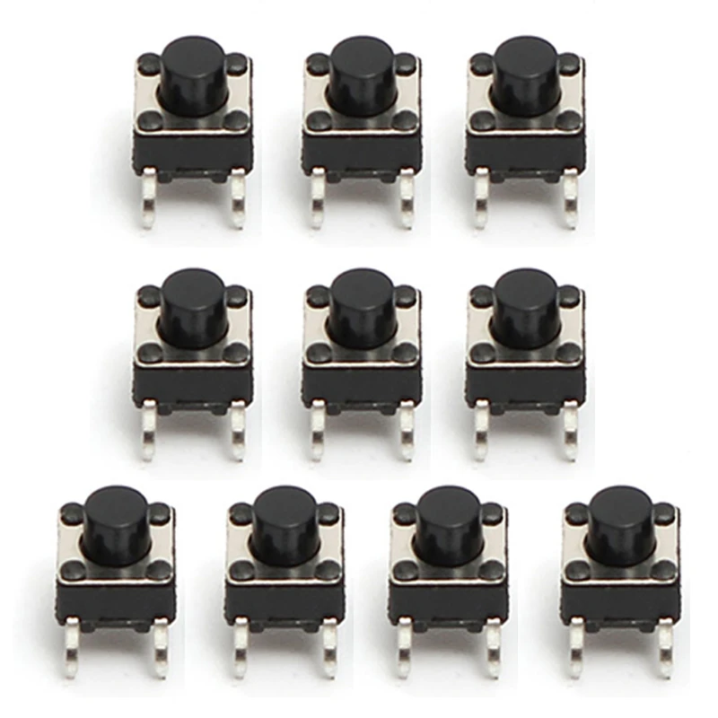 140pcs 10 Types Momentary Tactile Switches Push Button Switch Micro SMD SMT DIP Tact Switches For Electronic Products Mayitr