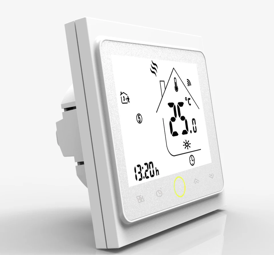 Wi-Fi термостат контроллер температуры ЖК-сенсорный экран подсветка для воды/газовый котел работает с Alexa Google Home 3A