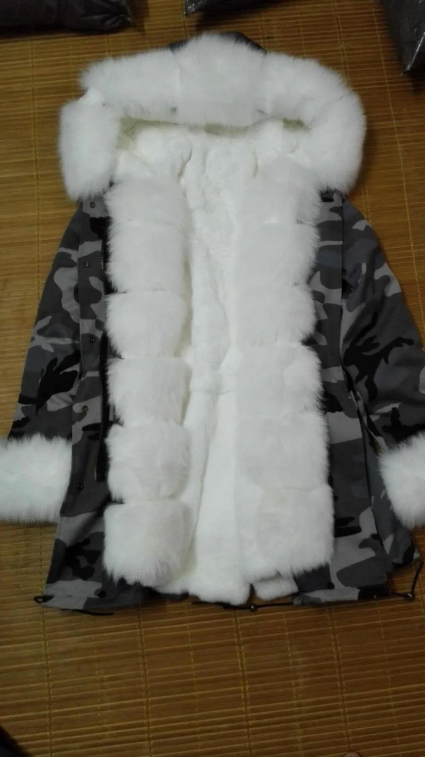 Парка женская зимняя из натурального меха лисы|denim parka|winter jacket womenfur parka |