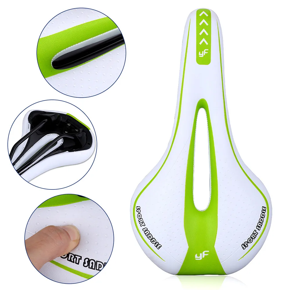  Silicone Gel Extra Soft Bicycle Bike MTB Saddle Cushion Seat Cover Pad Comfort Road Mountain Bike Leather Woman #3O18 (100)