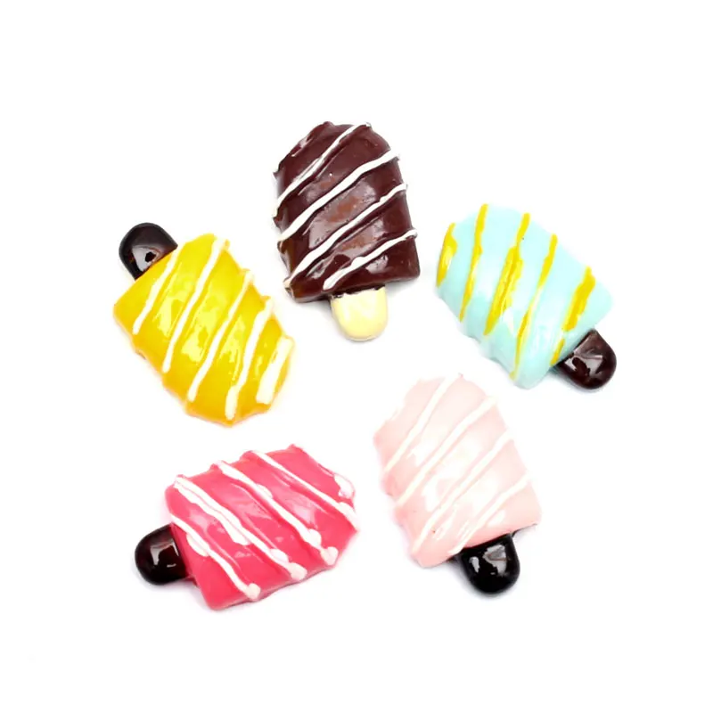 LF 20Pcs Mixed Resin Ice Cream Decoration Craft Flatback Cabochon Embellishments For Scrapbooking Kawaii Cute Diy Accessories | Дом и сад