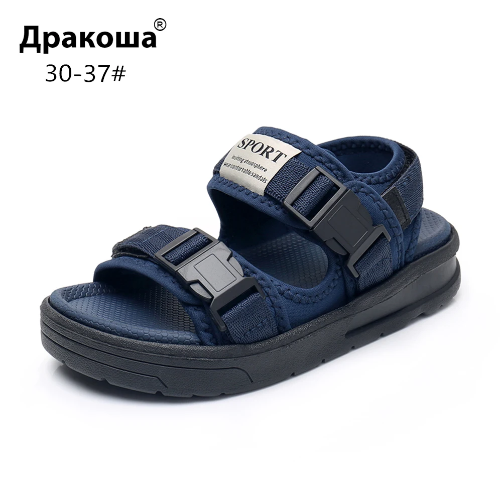 Apakowa الصبية الصغار المفتوحة هوك وحلقة الشاطئ المشي قابل للتعديل الرياضة الصنادل الاطفال في الهواء الطلق المياه صندل الصيف مشبك الأحذية Apakowa الصبية الصغار المفتوحة هوك وحلقة الشاطئ المشي قابل للتعديل الرياضة الصنادل الاطفال في الهواء الطلق المياه صندل الصيف مشبك الأحذية