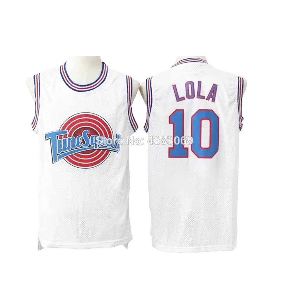 Online Film Cosplay Kostüme Raum Jam Tune Squad #23 #1 BUGS #10 LOLA #22 Murray bunny Basketball Trikot Genäht Nummer