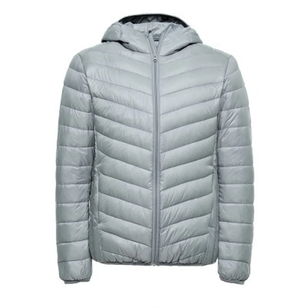ZOGAA New Men Winter Casual New Hooded Thick Padded Jacket Zipper Slim Men and Women Coats Men Parka Outwear Warm Coat