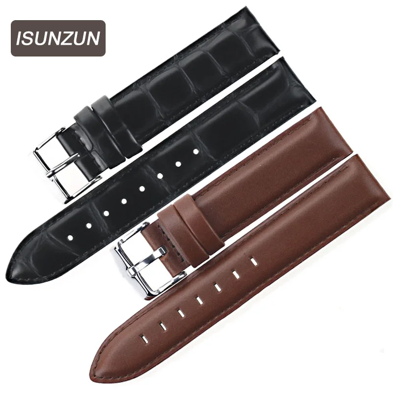 

Top Standard Calfskin Leather Watch Strap Watchband 13 17 18 19 20 mm Genuine Leather Watchbands For Daniel Wellington DW