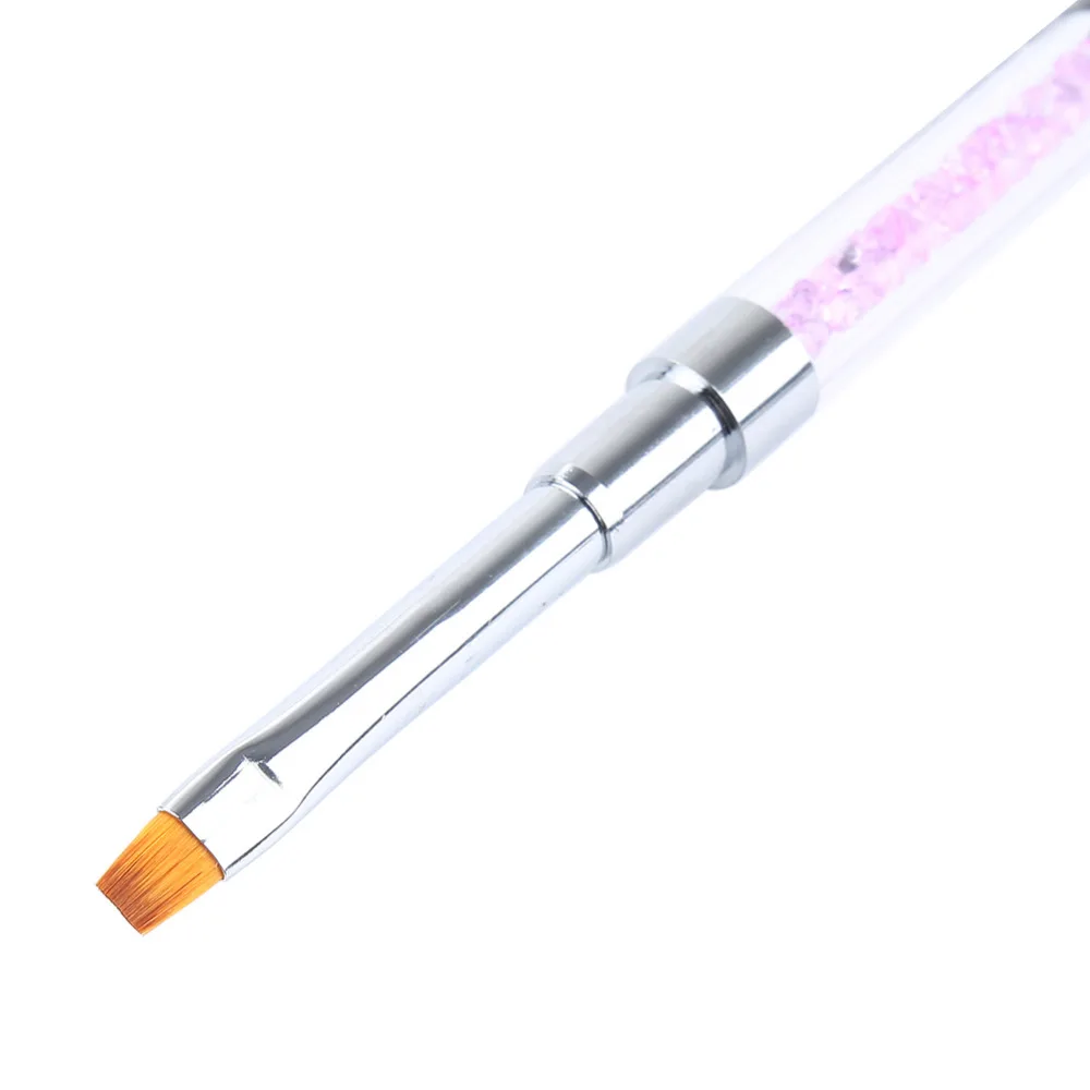 ELECOOL УФ-гель-Лак Кисть для ногтей Цветочный рисунок краска ручка со стразами для маникюра двойная головка инструмент для нейл-арта лайнер светильник терапия