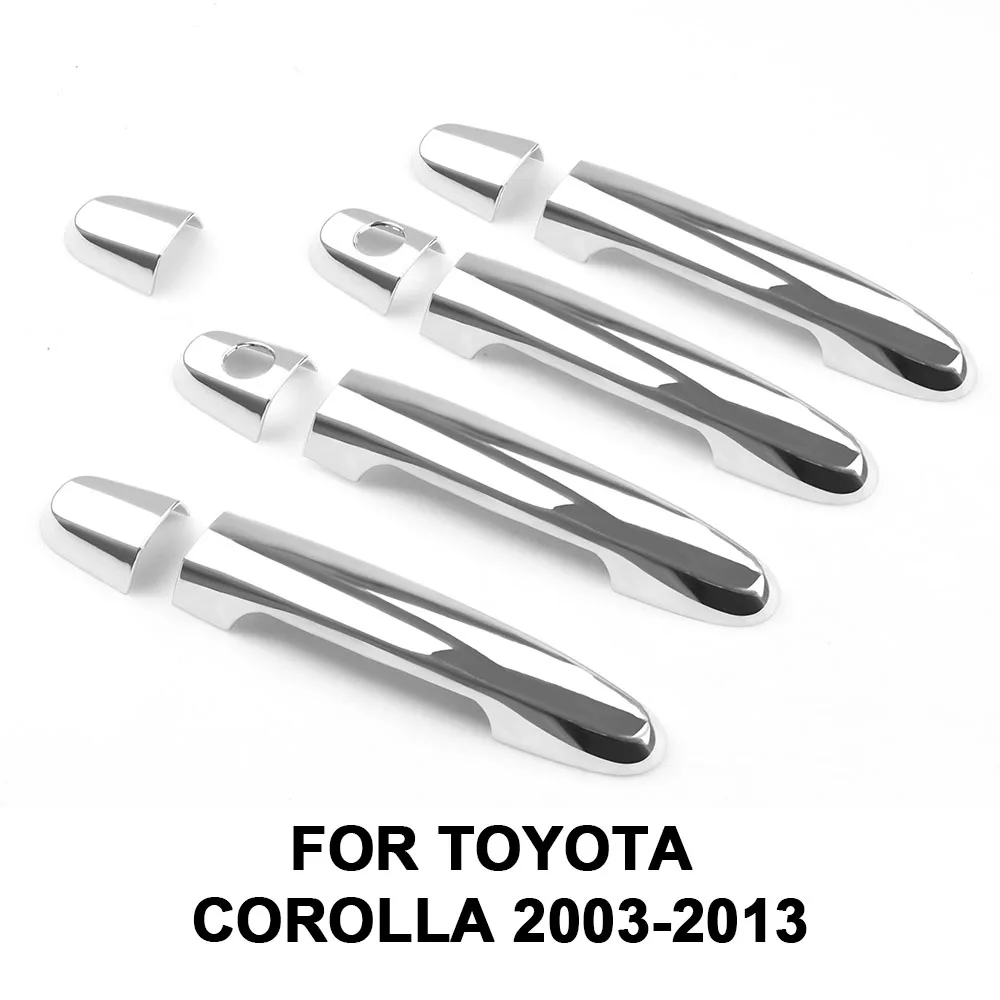 ABS Хромированная дверная ручка Накладка для Corolla 2003-2013 для Toyota Camry 2002-2006 для Rav4 2001-2008 для Vios для Yaris