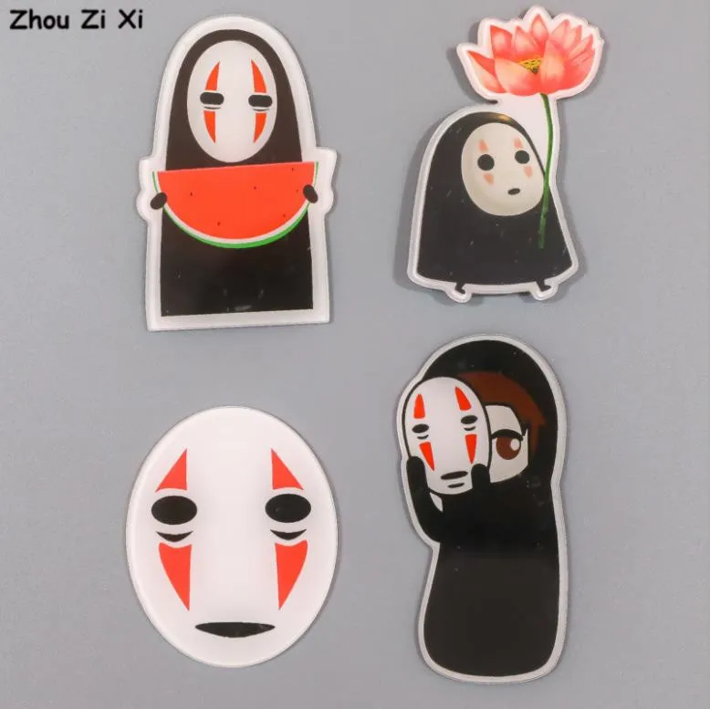 

cartoon anime Totoro Spirited Away refrigerator magnets stickers faceless men Creative home decoration toys
