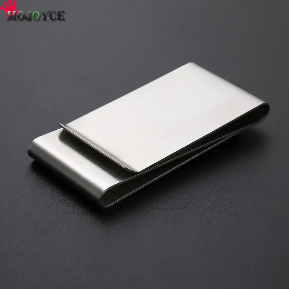 Practical Multifunction Stainless Steel Card Folder Money Clips Metal Wallet