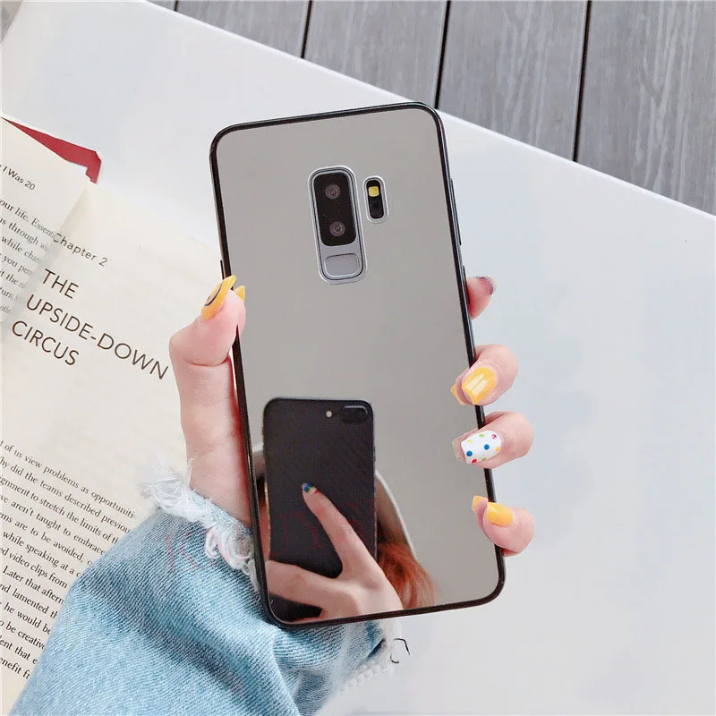 Зеркальный чехол для телефона для samsung Galaxy A50 A70 A30 A7 A5 S8 S9 S10 плюс S10E J4 J6 плюс J8 макияж с акрилловым покрытием Лидер продаж - Цвет: 1