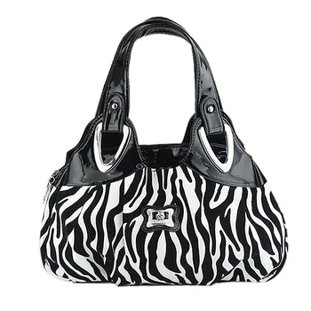 

Fashion handbag Women PU leather Bag Tote Bag Handbags Satchel -Zebra