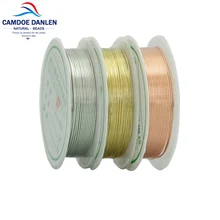 0,2/0,3/0,5/0,8 мм 1 рулон ремесло медная проволока покрытая золотым серебром первичное Бисероплетение ювелирные изделия DIY браслет серьги Ручная работа изготовление