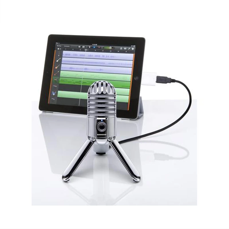 Цена 100% Оригинальный SAMSON Meteor Mic USB конденсаторный микрофон Студийный микрофон кардиоидный для компьютера ноутбук сеть для Skype