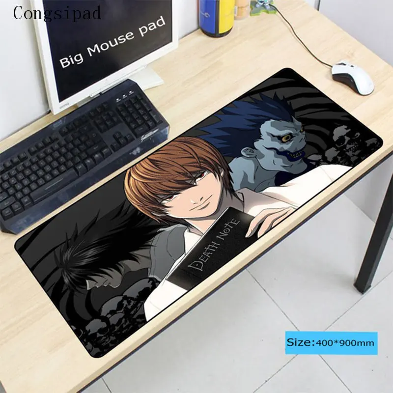 

Congsipad Japanese Anime Death Note Large Mouse Pads for PC Computer Laptop Notbook Play Mat OverLock MousePad For CSGO LOL DOTA