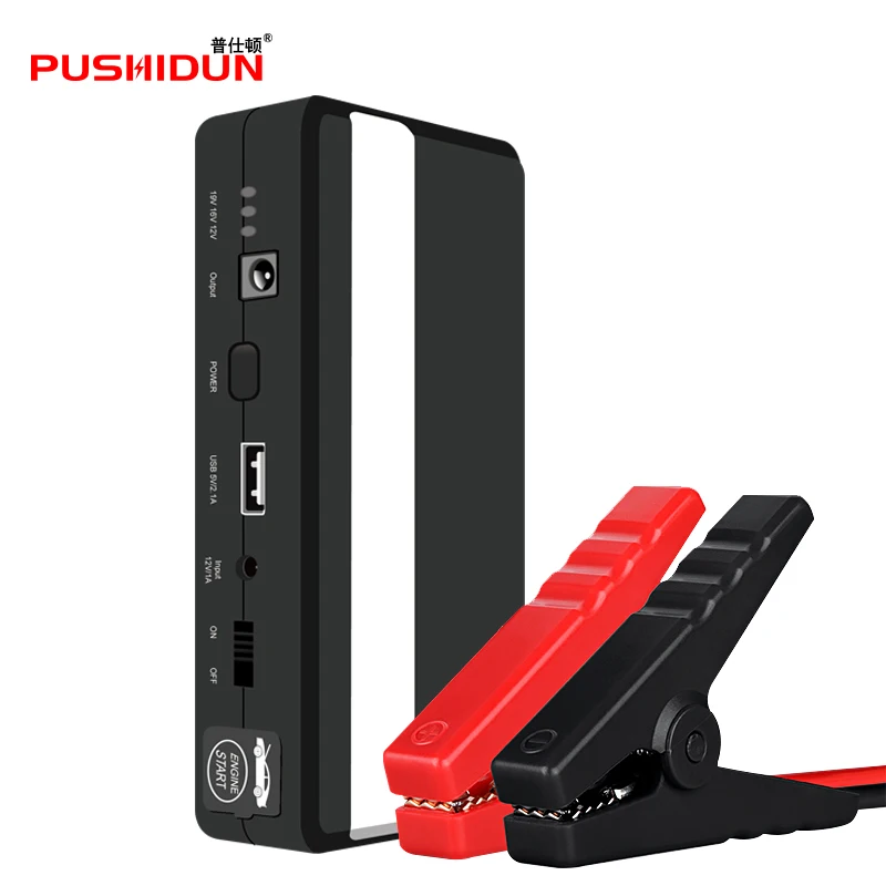 PUSHIDUN 14000mAh 600A Peak Car Jump Starter Booster Auto Charging for