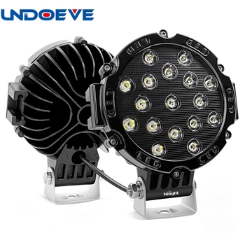 

Undoeve 7" inch 51W Flood LED Light Bar Off-Road Driving Lights Work Light for Car JEEP Truck Pickup SUV UTV