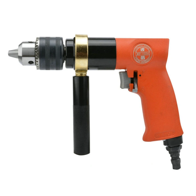 1.5-13mm Low Speed Pneumatic Air Drill with F-R Switch Pneumatic Drill Tools Drilling Set Woodworking High Quality Drilling Tool