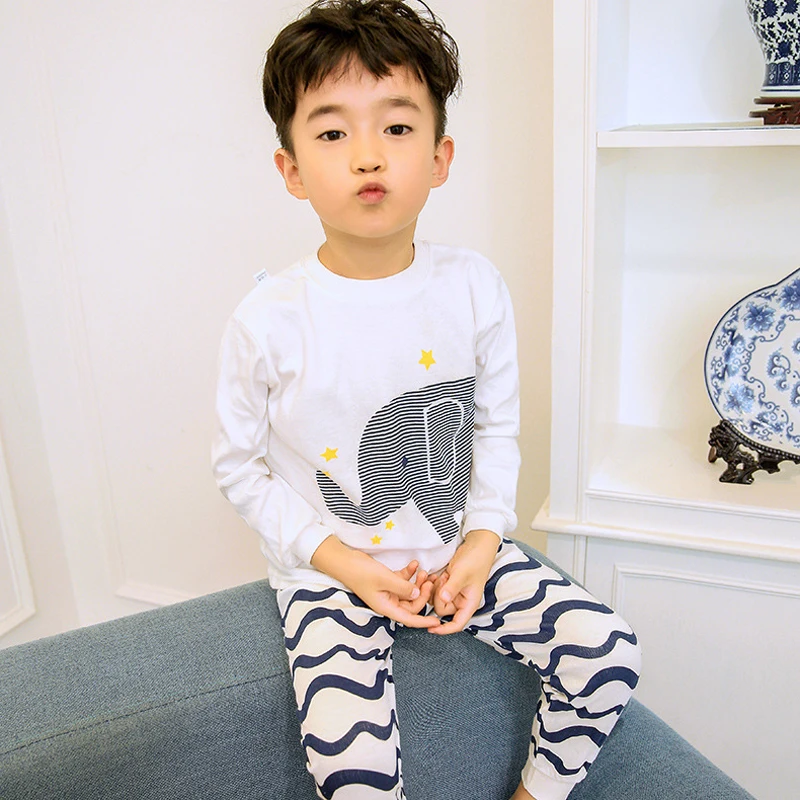 Vaenait Baby Boys Toddler Girls Pajamas 95% Modal Fabric & 100% Cotton Simple Style Pyjamas 12M-12 Unisex Sleepwear 