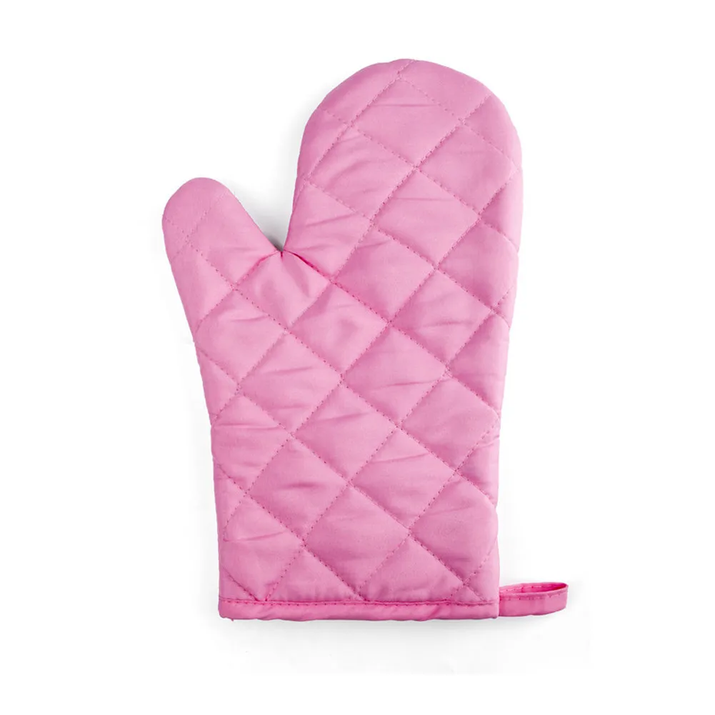 1 Pcs Silver-Coated Heat-Proof Kitchen Cooking T/C Fabric Oven Glove Non-slip Thickening High Temperature Oven Bakery Gloves