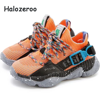 

New Autumn Kids Sport Sneakers Baby Girls Mesh Casual Sneakers Children Slip On Chunky Sneakers Boys Pink Brand Shoes Trainers