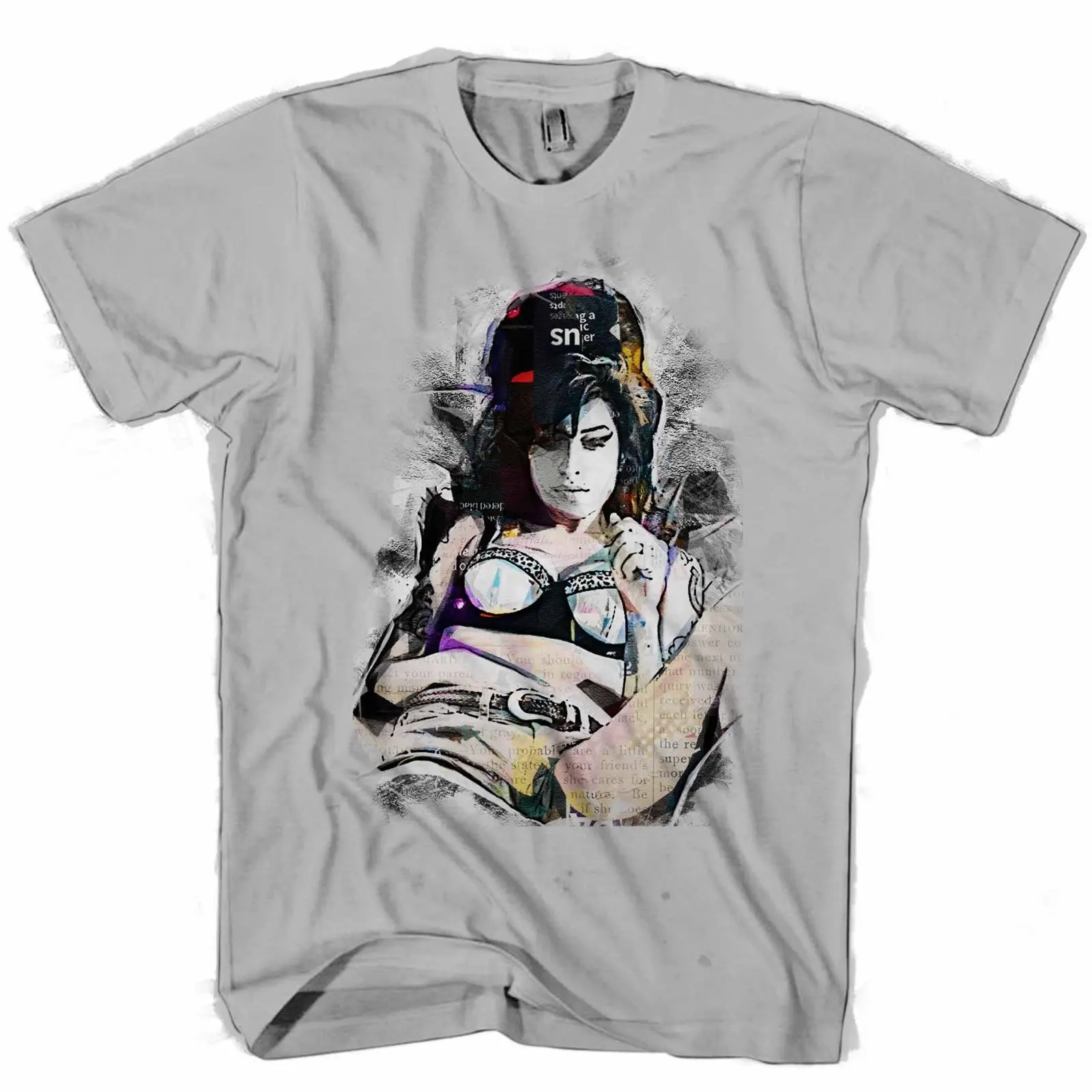 Amy Winehouse Sexy on Bed Amy Jade Мужская футболка мужская черная с коротким рукавом хлопковая хип-хоп Футболка с принтом Футболки Топ Футболка