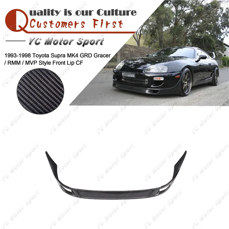 Car Accessories Carbon Fiber Cf Front Lip Fit For 19931998 Supra Mk4