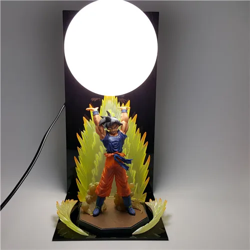 Dragon Ball Сон Гоку дух бомбы настольная лампа Luminaria Светодиодные ночники Dragon Ball Номер Декоративные освещения праздничные подарки - Испускаемый цвет: Цвет: желтый