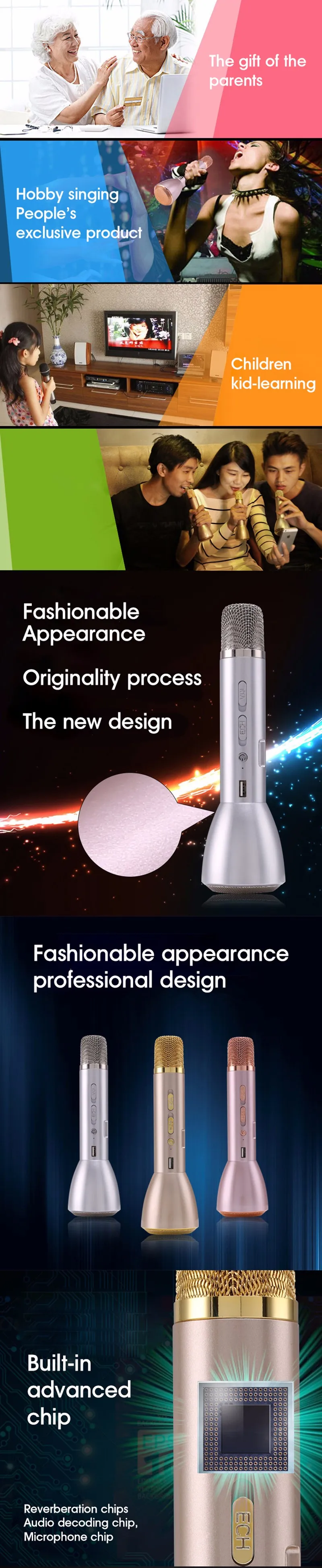 Bluetooth speaker Microphone Karaoke (16)