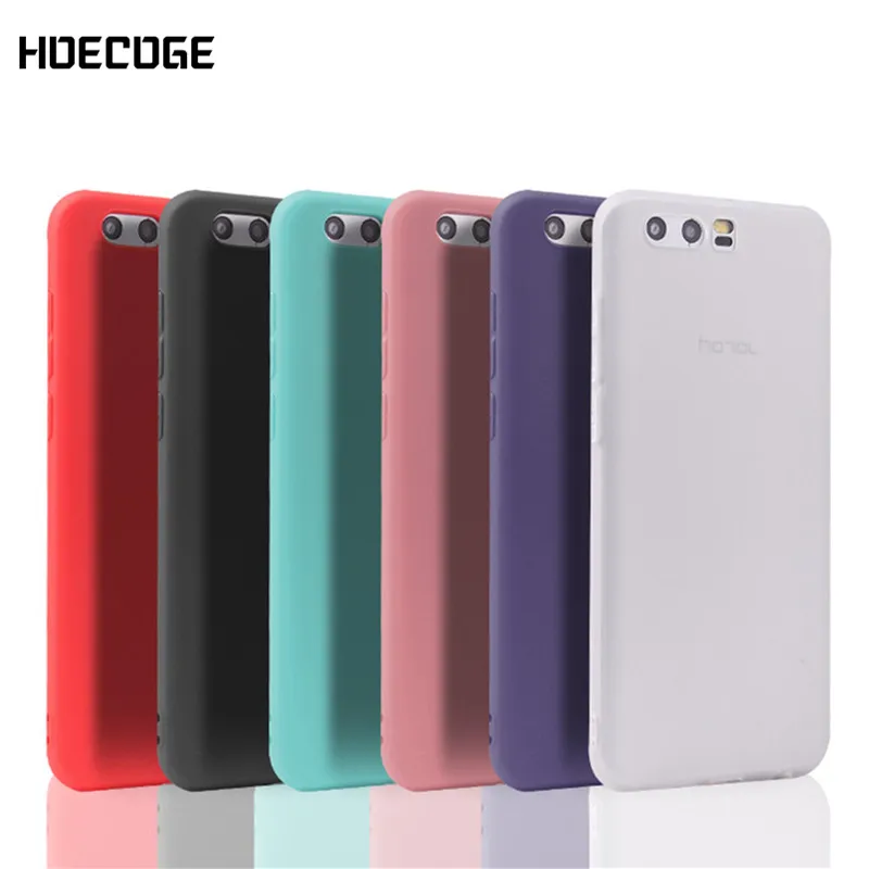 HOECOGE Matte Soft Silicone Mobile Phone Case For Huawei Honor 9 TPU 5.15&quot Protective Cover Coque Fundas Capa | Мобильные