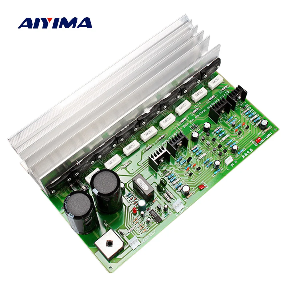 Aiyima 600 Вт аудио усилителя доска Amp HIFI 2 0 стерео SanKen 1494 3858 этап Мощность усилитель