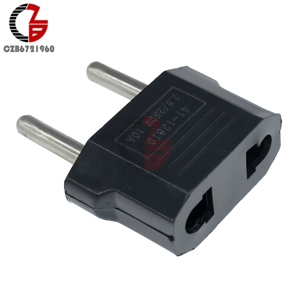 

US USA to European Euro EU Travel Charger Adapter Plug Outlet Converter