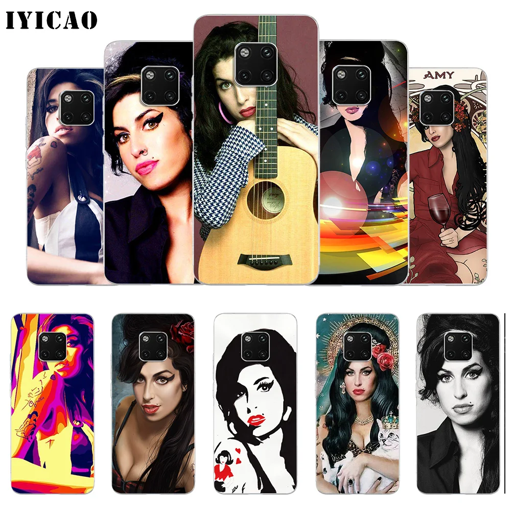 IYICAO Amy Winehouse Мягкий силиконовый чехол для телефона Huawei Mate 10 20 Lite Pro Nova 2 2i 3 3i 4 TPU